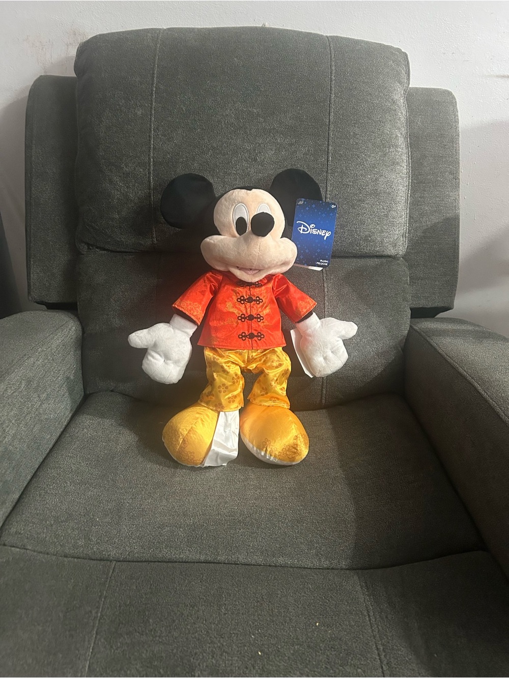 Disney Mickey Mouse Plush in Red Jacket & Yellow Pants